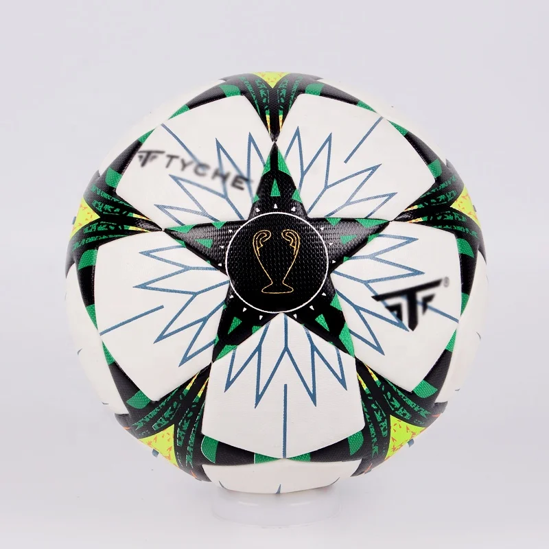 Custom Professional Thermal Bonded Nylon Wound Soccer Balls Size 5 Official Match Standard Indoor Outdoor Football