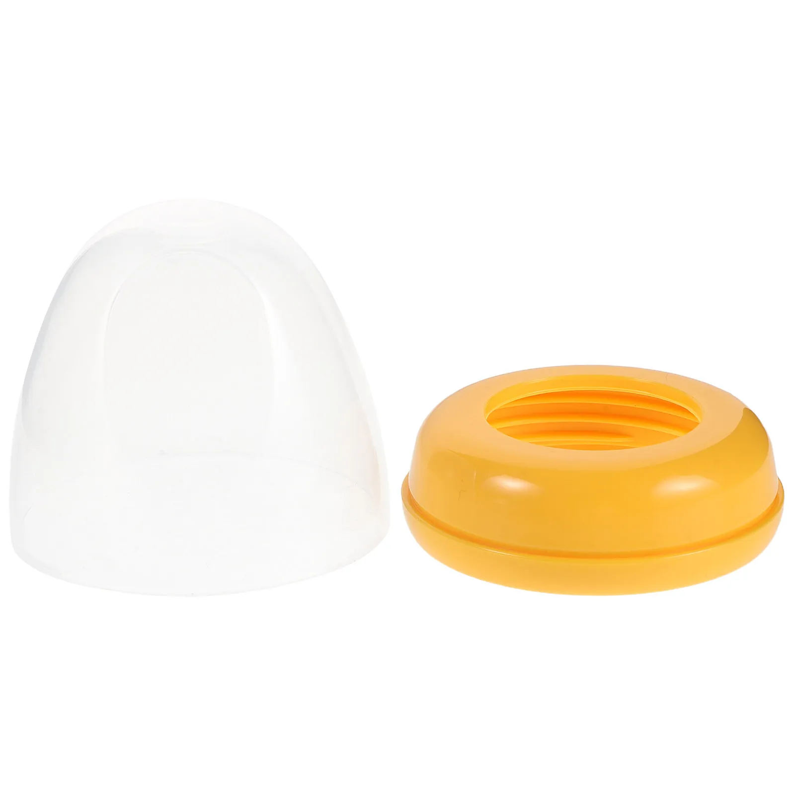 Baby Bottle Cap Dust Lid Wide Neck Replacement Orange Food Grade Plastic Leakproof Cover for Baby Feeding Bottle Accessories view 6