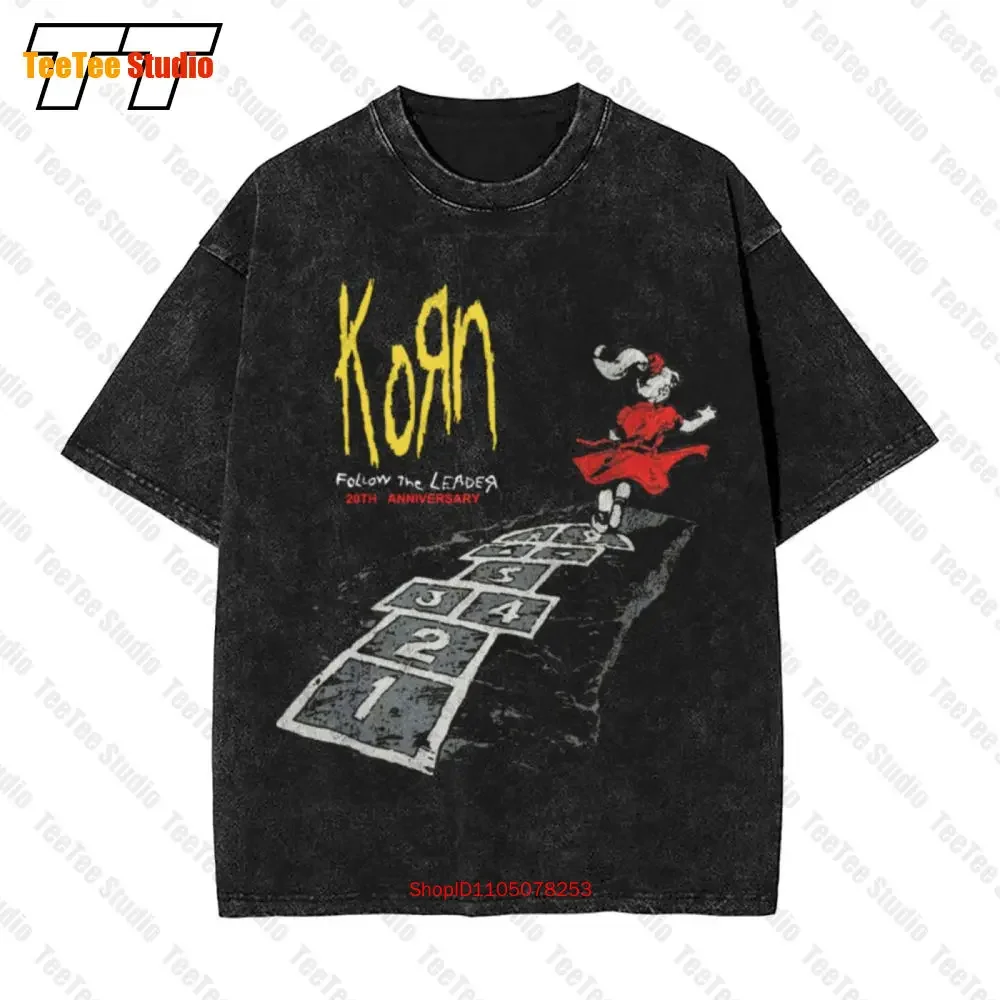 Authentic Korn Follow The Leader 20Th Anniversary Vintage Oversized T-Shirt 4YZS