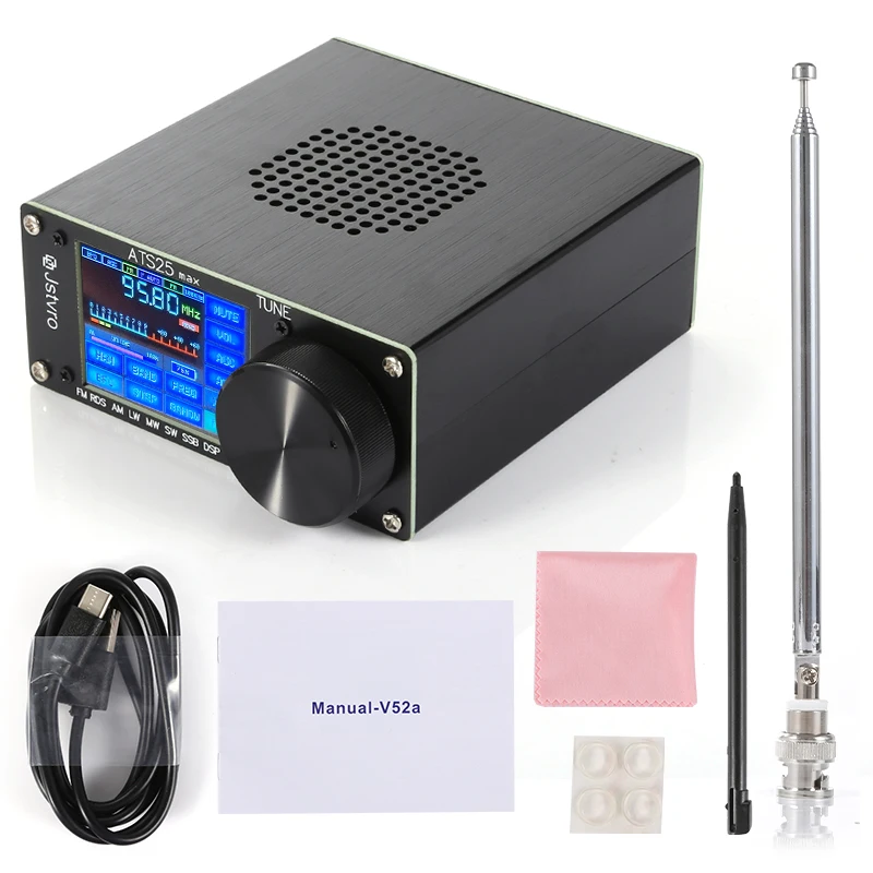 New ATS-25 Max Si4732 Radio Receiver  FM RDS AM LW MW SW SSB DSP Receiver Replace ATS-25