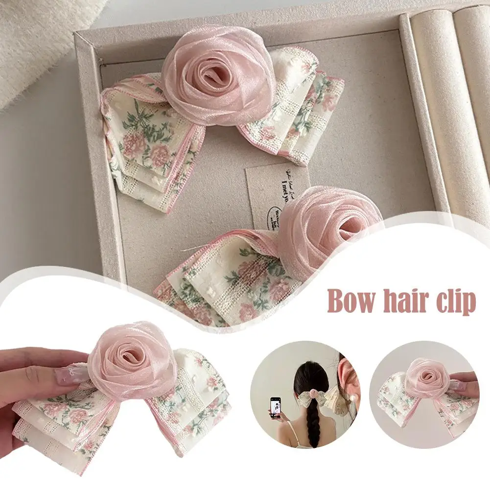 Retro yay firkete High-end yan patlama klip süper saç aksesuarları Headdress kadın mizaç orman firkete peri E5M0