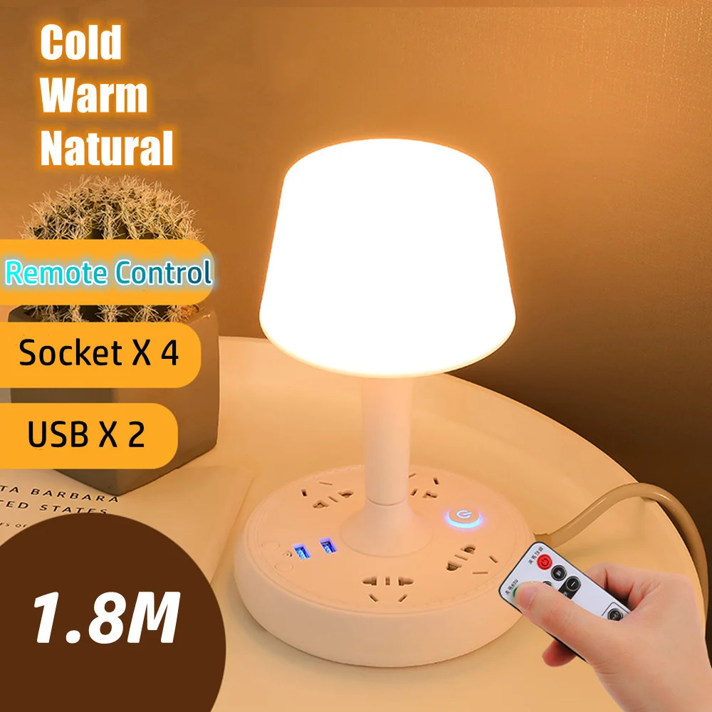 เย็น Warm Natural Light หลอดไฟ LED กลางคืนข้างเตียงนอนสำหรับให้อาหารเด็กทารกโคมไฟตั้งโต๊ะปกป้องดวงตาสำหรับอ่านหนังสือที่เสียบ USB