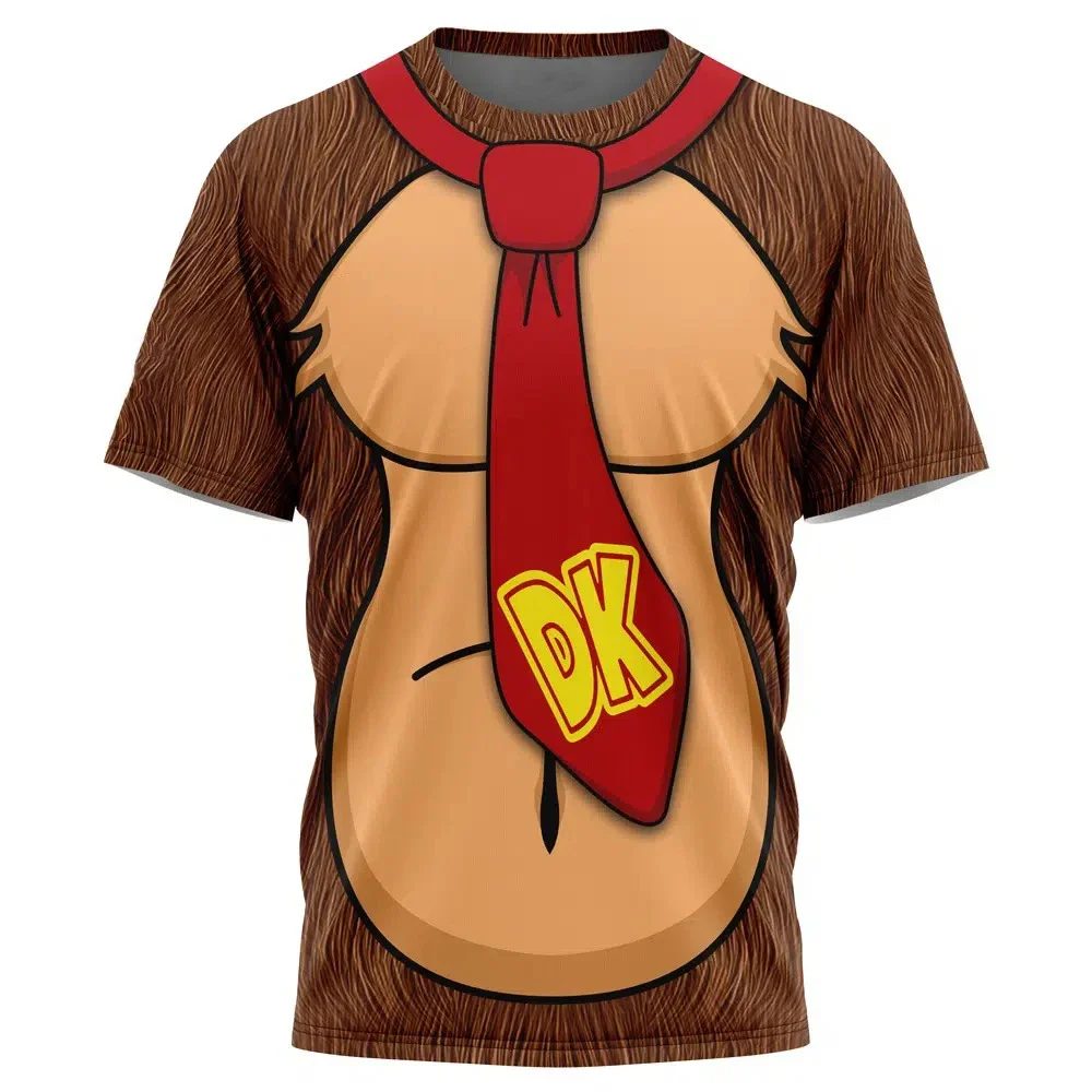 Summer Casual Kids Tshirt Donkey Kong Smash Bros Design Printed T-Shirts High Quality Breathable Comfortable Children's Clothing