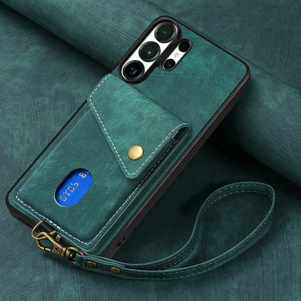 S26 Ultra 5G Luxury Case Leather Card Holder Wallet Funda For Samsung Galaxy S26 Ultra Back Etui For Galaxy S26 S 26 Plus Cover