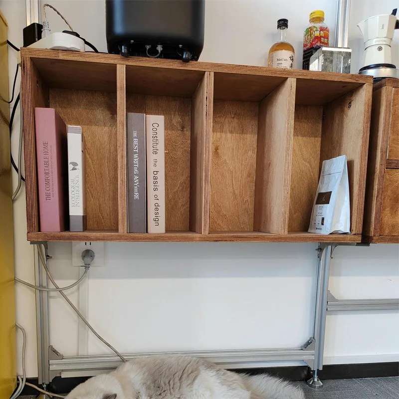 Estante aberta móvel, rack de armazenamento de sistema medieval, prateleira de alumínio para apartamento pequeno