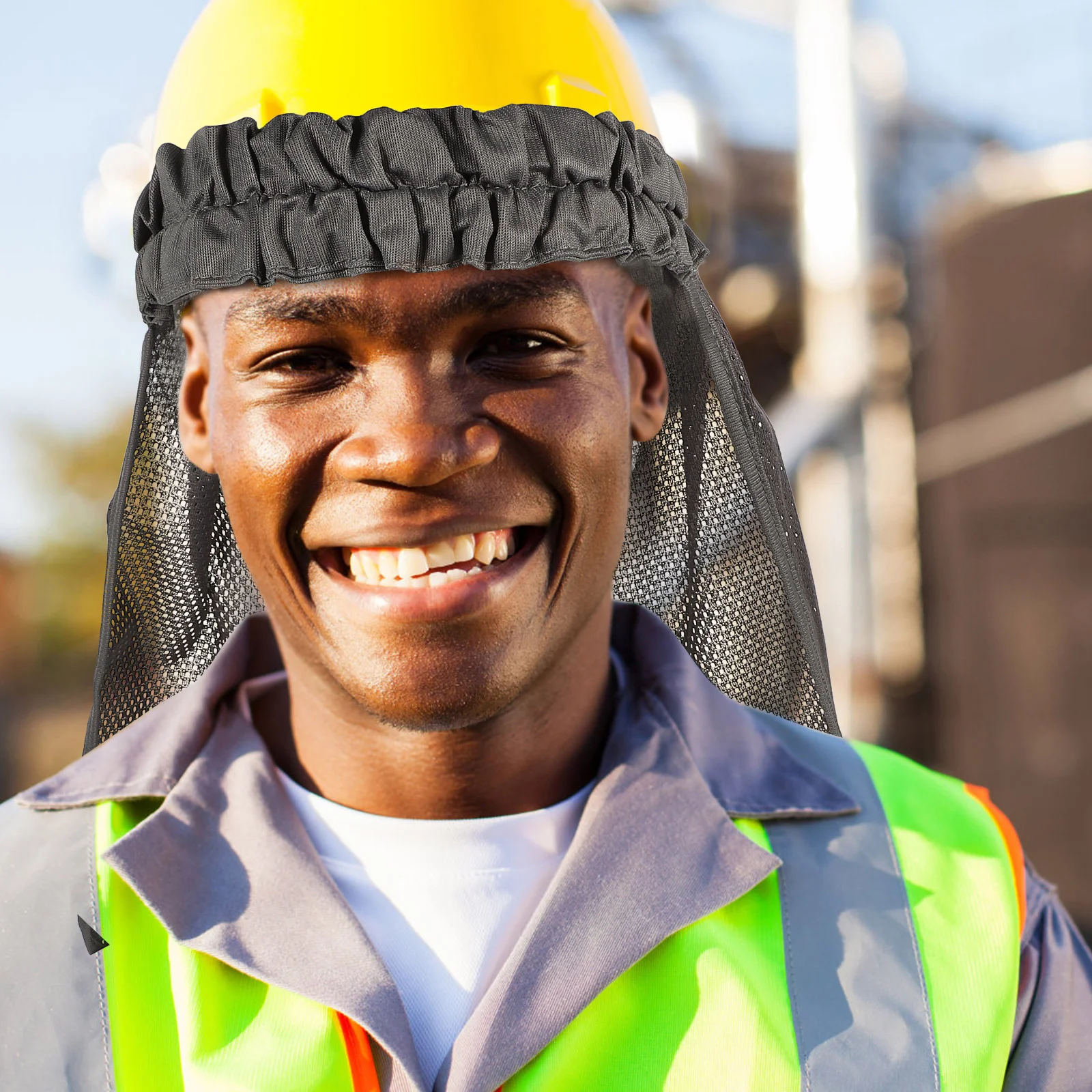 Werknemershoed Randhoes Constructie Vizier Schaduw voor nekbeschermer Accessoires Zonnebrandcrème