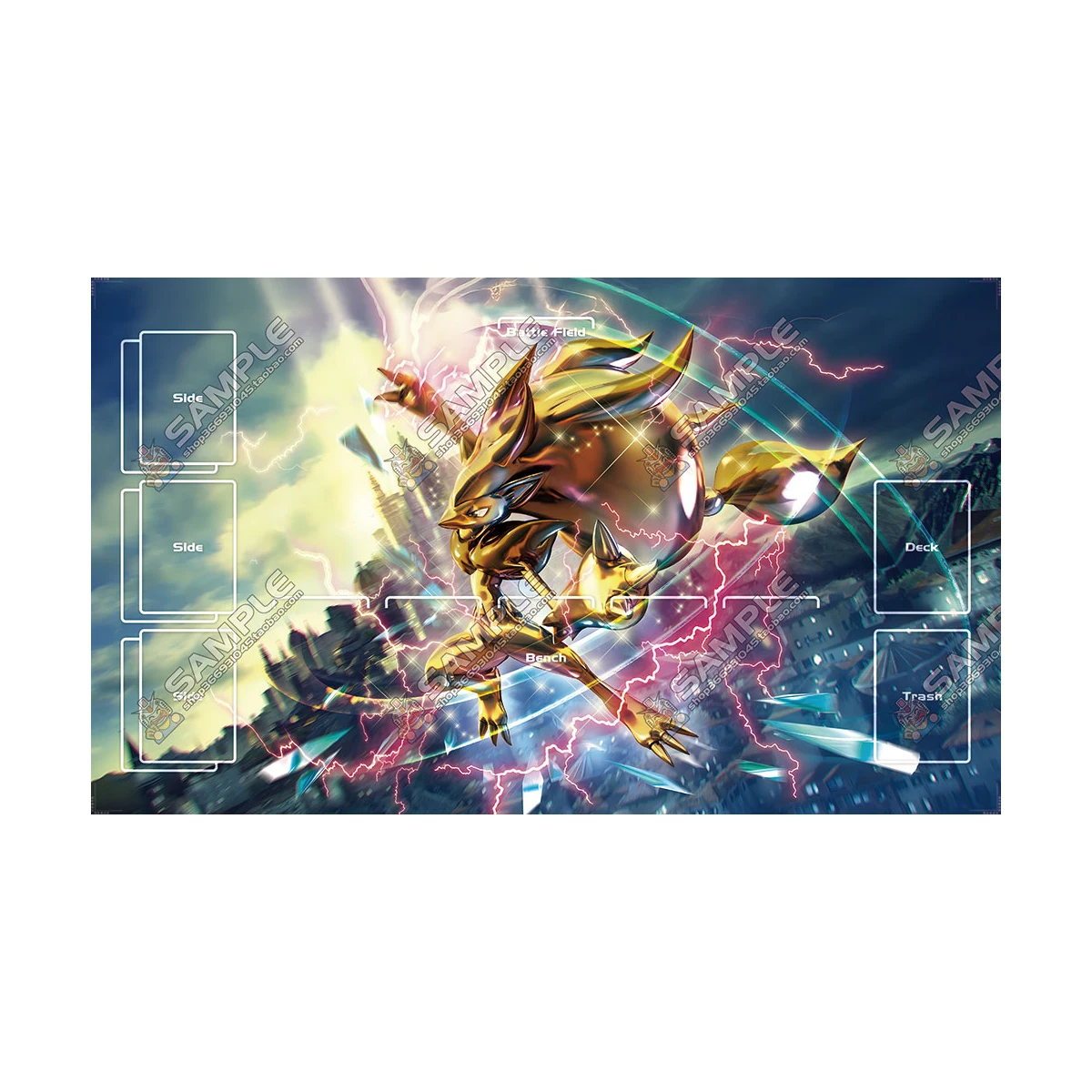 600X350X2Mm Diy Ptcg Zoroark N Card Battle Mat Ptcg Zoroark Enkele Speler Bordspel kaart Duel Plaat Battle Mat Gift Speelgoed