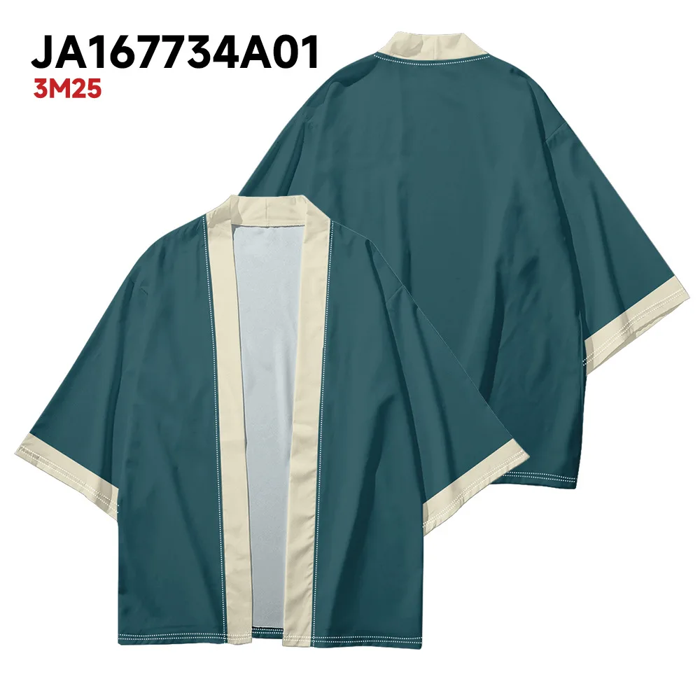 

Women Casual Loose Solid Color Kimono Japanese Traditional Clothing Men Summer Beach Cardigan Haori