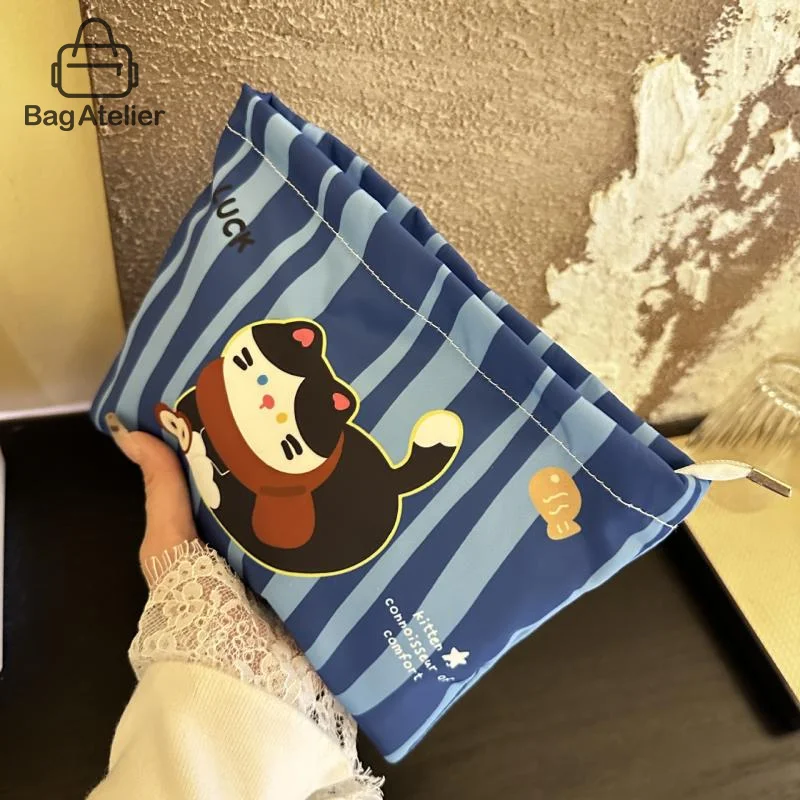 

1Pcs Fashion Cute Cat Printed Cosmetic Bags Large Capacity Storage Travel Portable Toiletry Bags