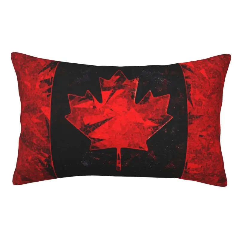 Custom Canadas Flag Pillow Covers Canadian Patriotic Cushions Cover for Bed Sofa Rectangle Pillowcase