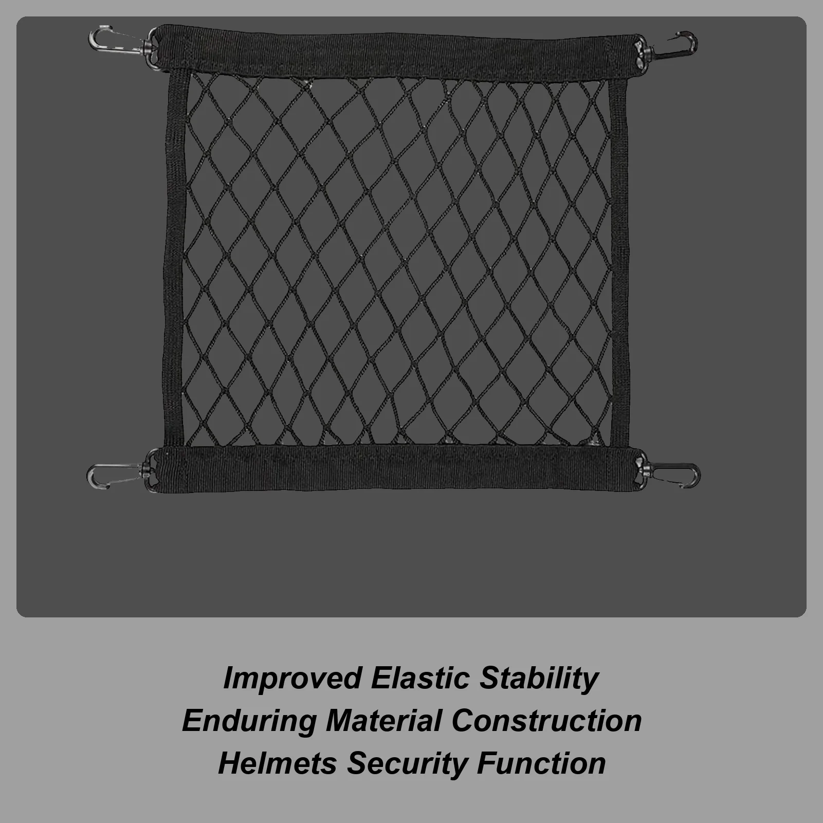 

Helmet Net For Motorcycle Motorcycle Cargo Net For Helmet Storage Adjustable Luggage Storage Tie Down Mesh Web For E-Vehicles