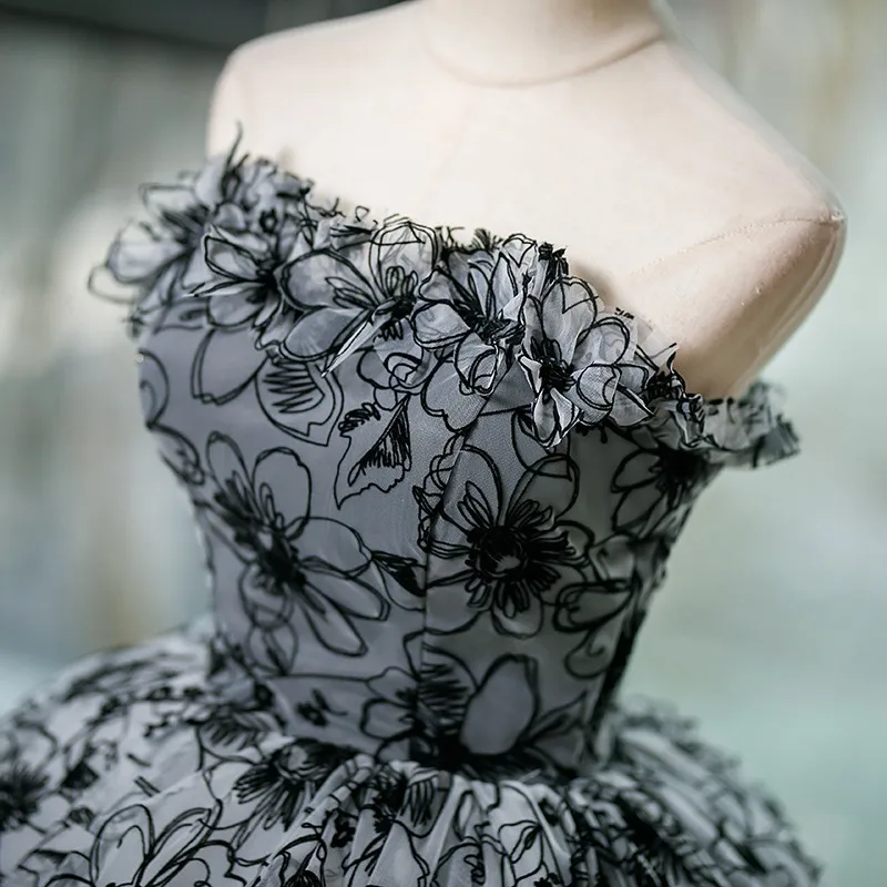 Robes Quinceanera sans bretelles, robe de Rhde luxe, robe de soirée à fleurs douces, photo réelle personnalisée, robe de Rhclassique, automne, nouveau, 2023