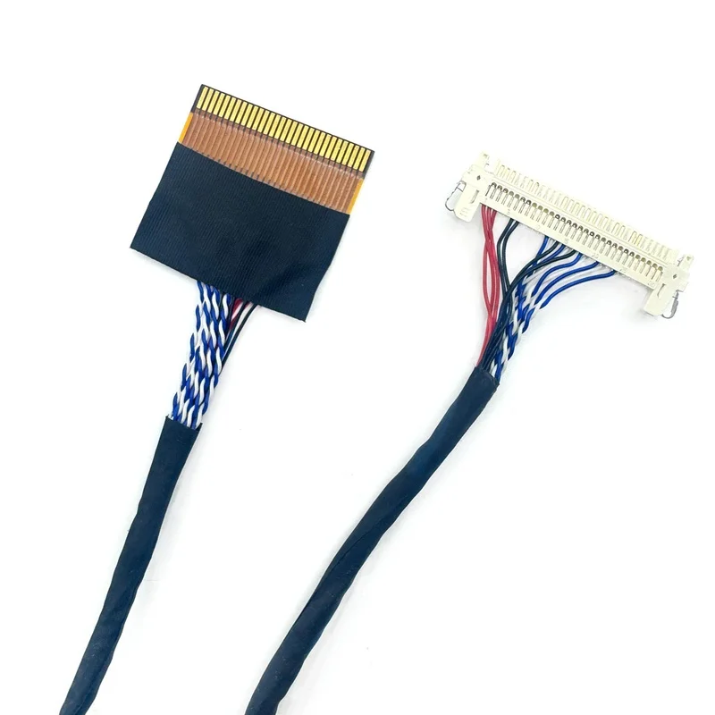 FIX30P to FPC30P Single 8 LVDS Soldered Display Cable 1.0mm 400mm for Samsung for LG TV Board