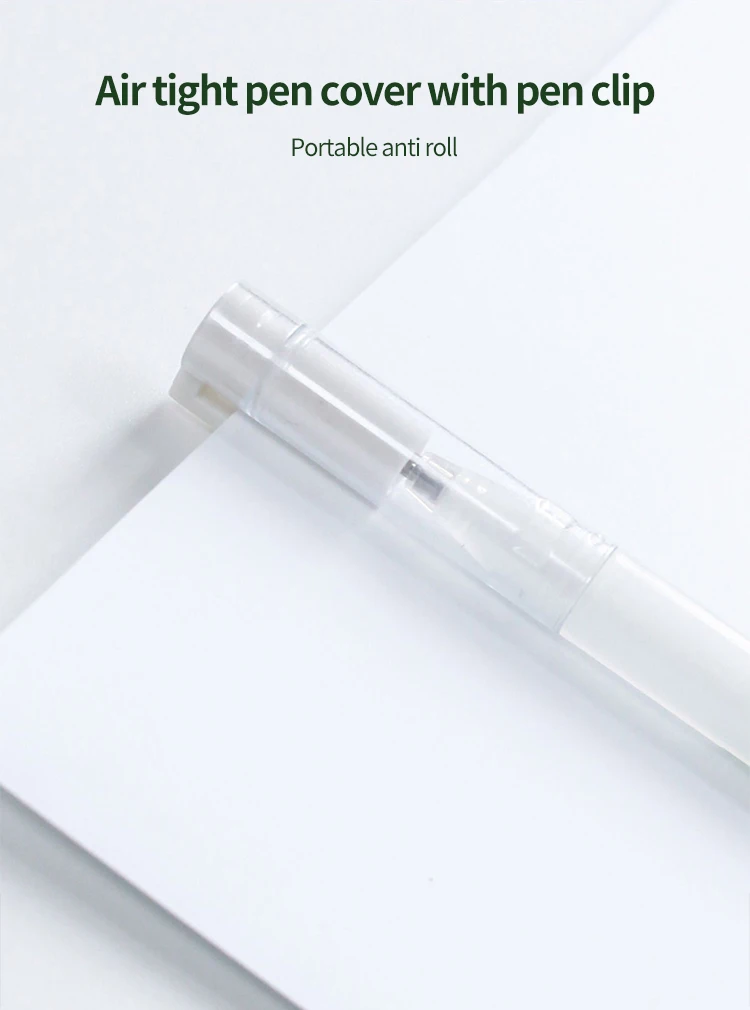 Croma 0,6 mm/1 mm Highlight White Gel Pen 1/3 Stück feine Spitze weiß Fluoreszierender Marker Animationskizze Zeichnung Kunst Schreibzubehör – Detail 8