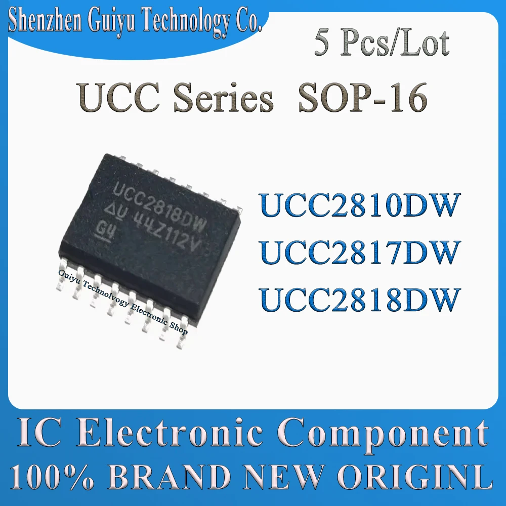 5 Pcs/Lot UCC2810DW UCC2817DW UCC2818DW UCC2810 UCC2817 UCC2818 UCC SOP-16 IC Chip