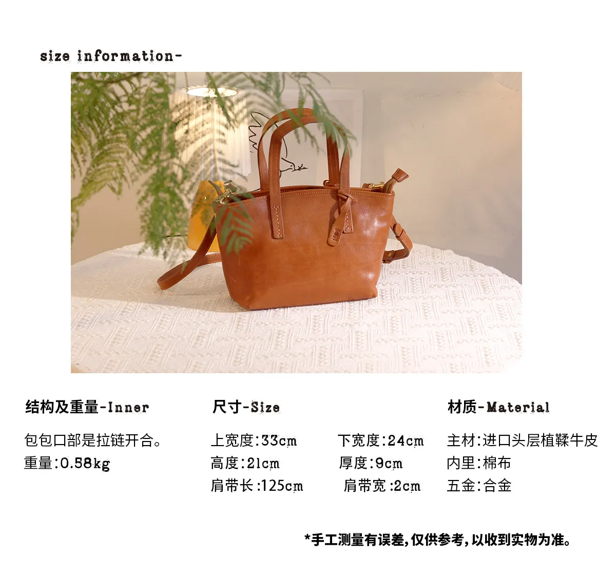 PNDME schlichte, modische Damen-Handtasche aus echtem Leder, Wochenend-Einkaufstasche, handgefertigt, aus Rindsleder der ersten Schicht, große Kapazität. – Detail 3