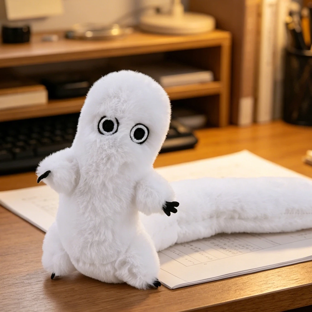 Witch Hat Atelier Fudeworm Plush Toys Fluffy Shapeable Cute Stuffed Toys Anime Brush Buddy Dolls Fans Birthday Gifts Home Decor view 4