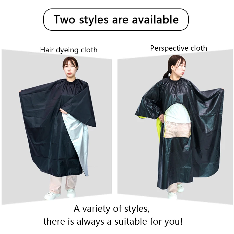 Transparent Hair Cutting Cape Waterproof Barber Capes Salon Apron Haircut Cloth Professional Hairdresser Barbershop Accessories