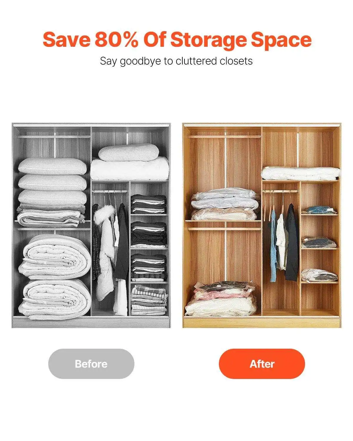Wardrobe Closet,Portable Clothes Racks for Hanging Clothes, Free Standing Closet with Tier Shelves, Closet Organizers and Storage Rack for Cloakroom, Bedroom view 4