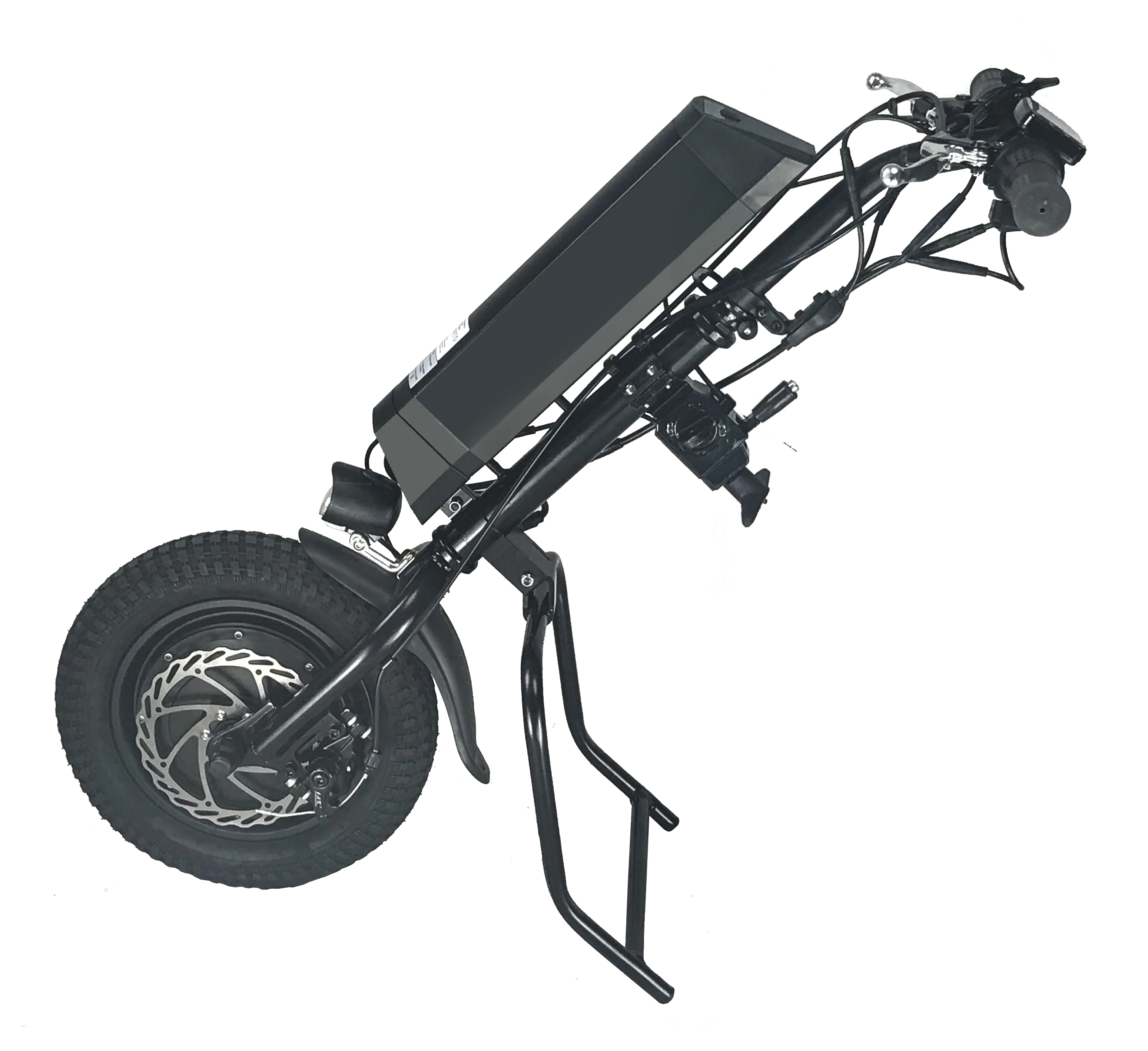 Larger Torque 36v 500w Full Wheel Motor    Attachment Electric Handcycle With 11.6ah Battery