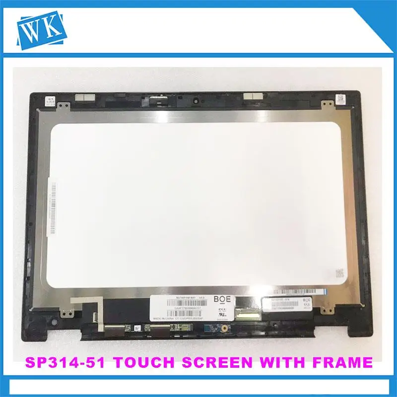 New! For Acer Spin 3 series N17W5 SP314-51-58NM SP314-52 LCD Touch Screen Glass Assembly 14