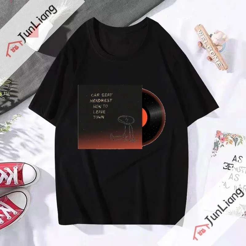 Hip Hop Streetwear Auto-Sitz Musikband Kopfstütze Klassisches Unisex T-Shirt Sommer Rundhals Atmungsaktives 100% Baumwoll-T-Shirt – Detail 5