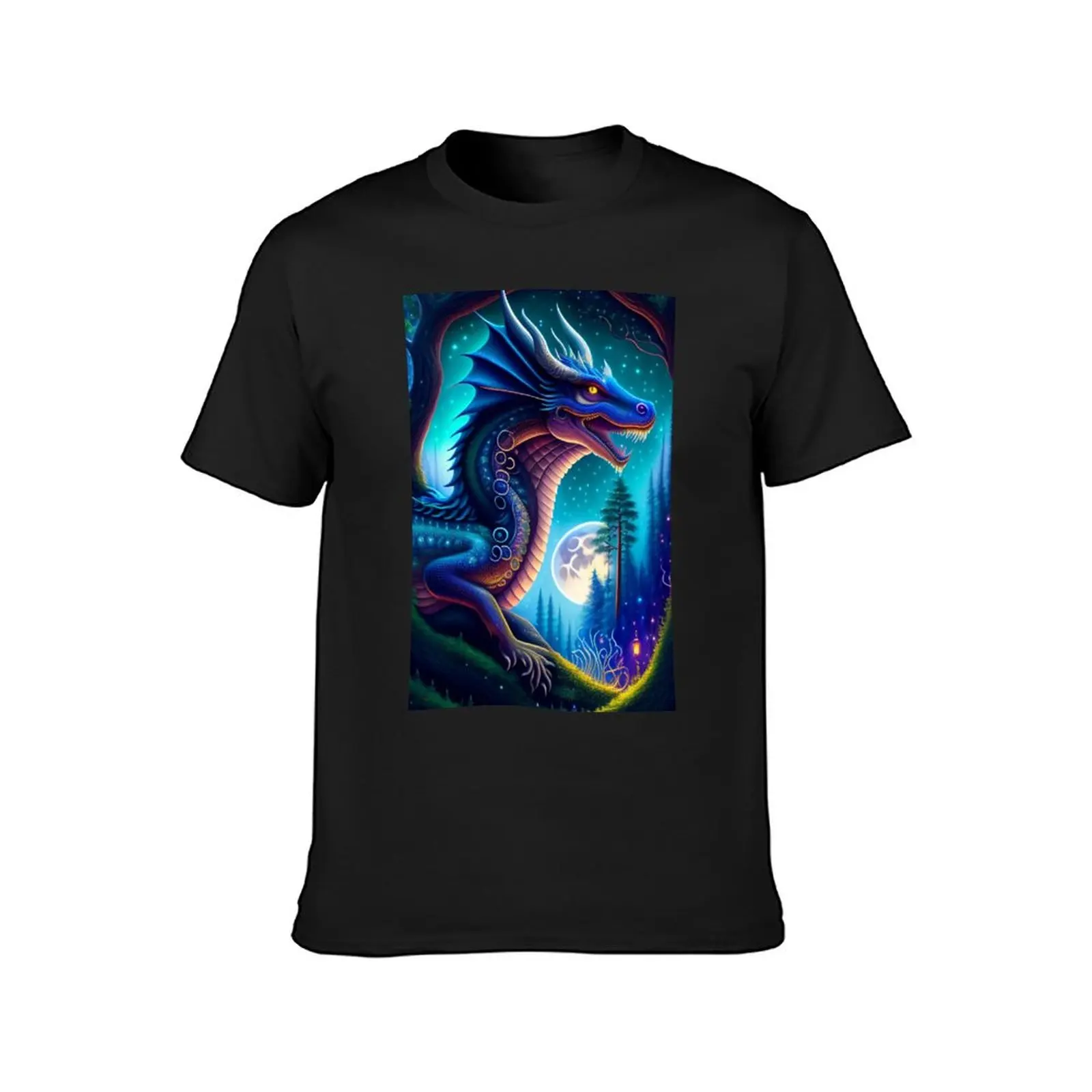 mystical magical dragon T-Shirt heavyweights customs design your own shirts graphic tees Blouse fitted t shirts for men