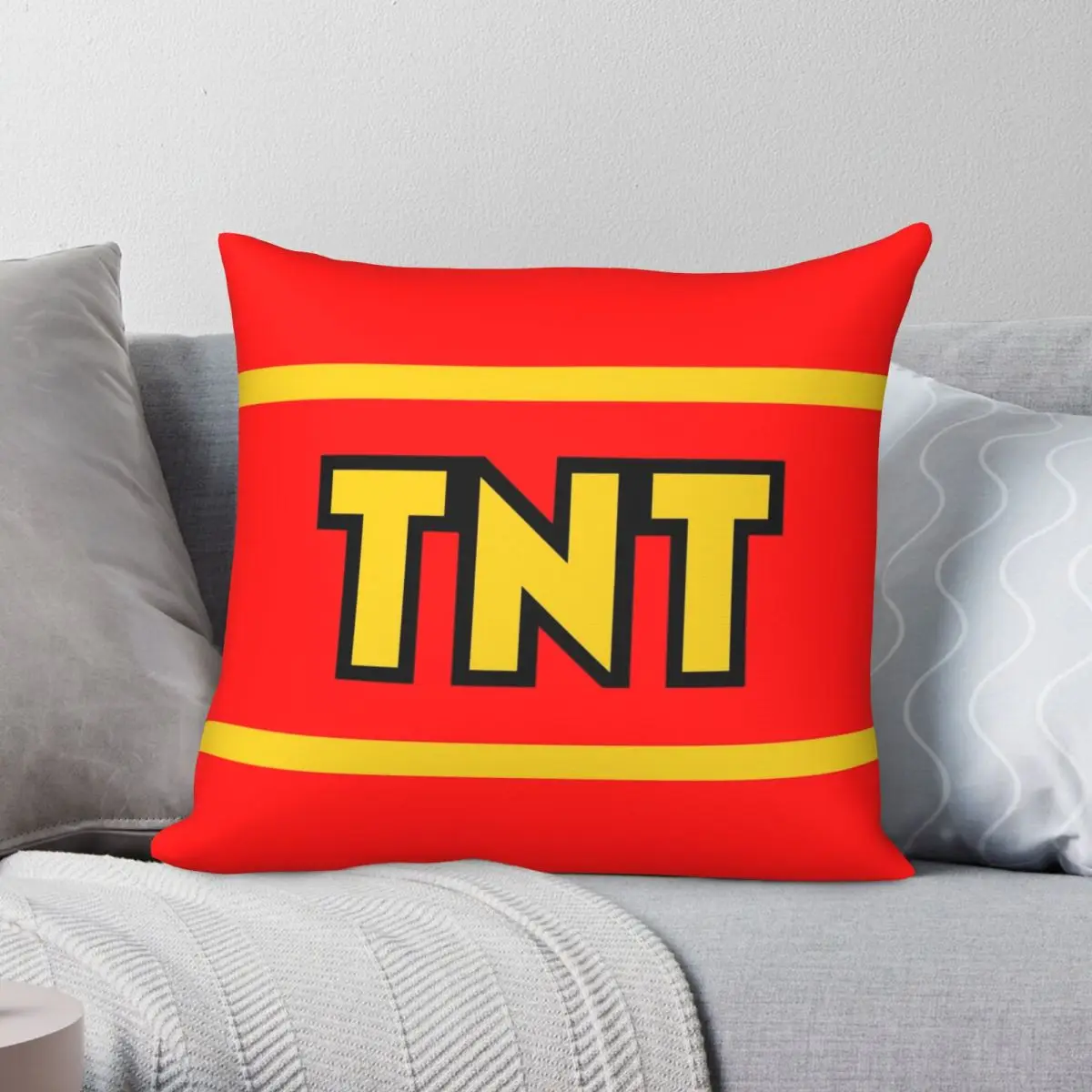 Crash Bandicoot Into TNT Square Pillowcase Polyester Linen Velvet Creative Zip Decor Sofa Seater Cushion Cover