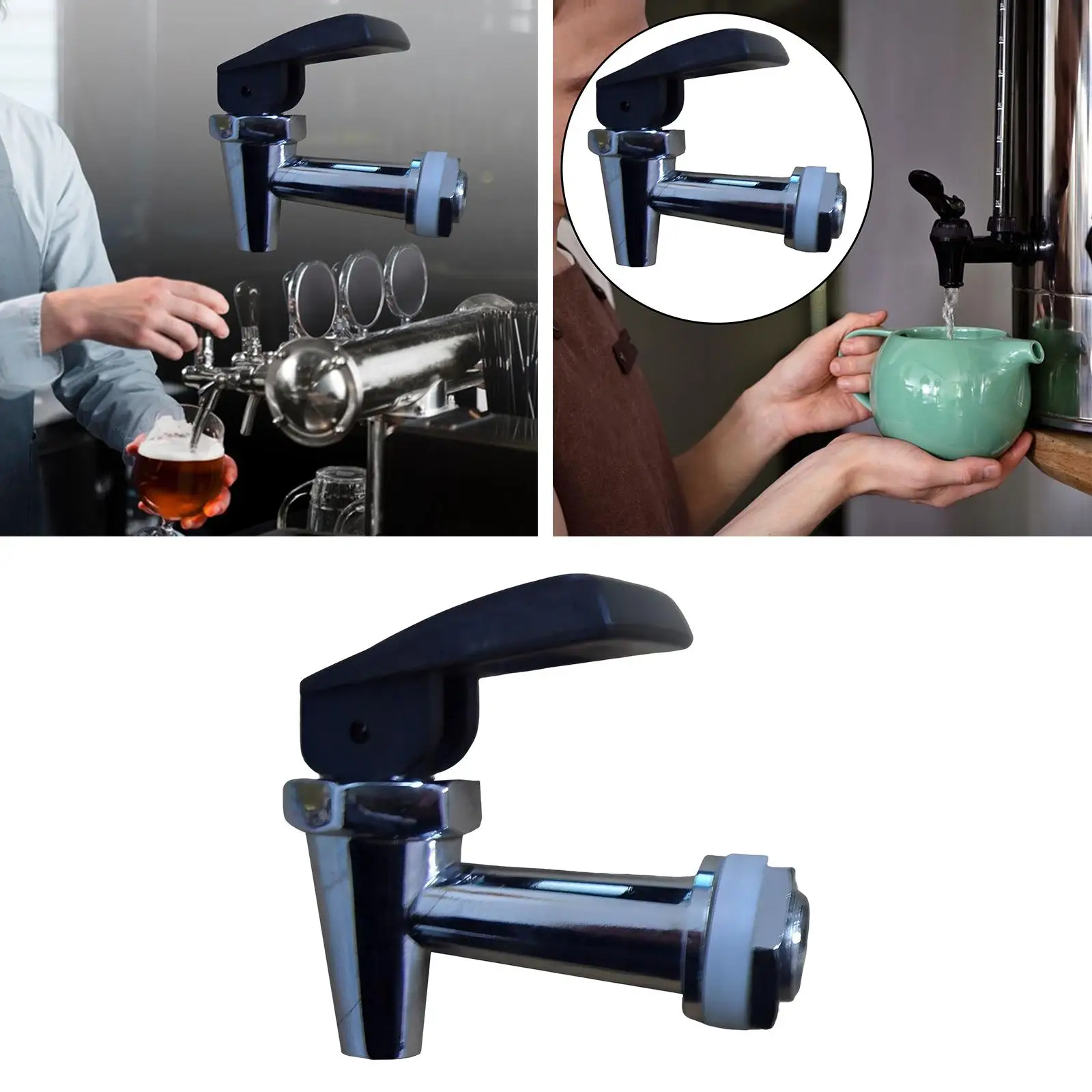 

Регулируемый кран для напитков 1/4 дюйма, сменный смеситель для барабана для напитков с одной ручкой для клубной вечеринки, домашнего использования