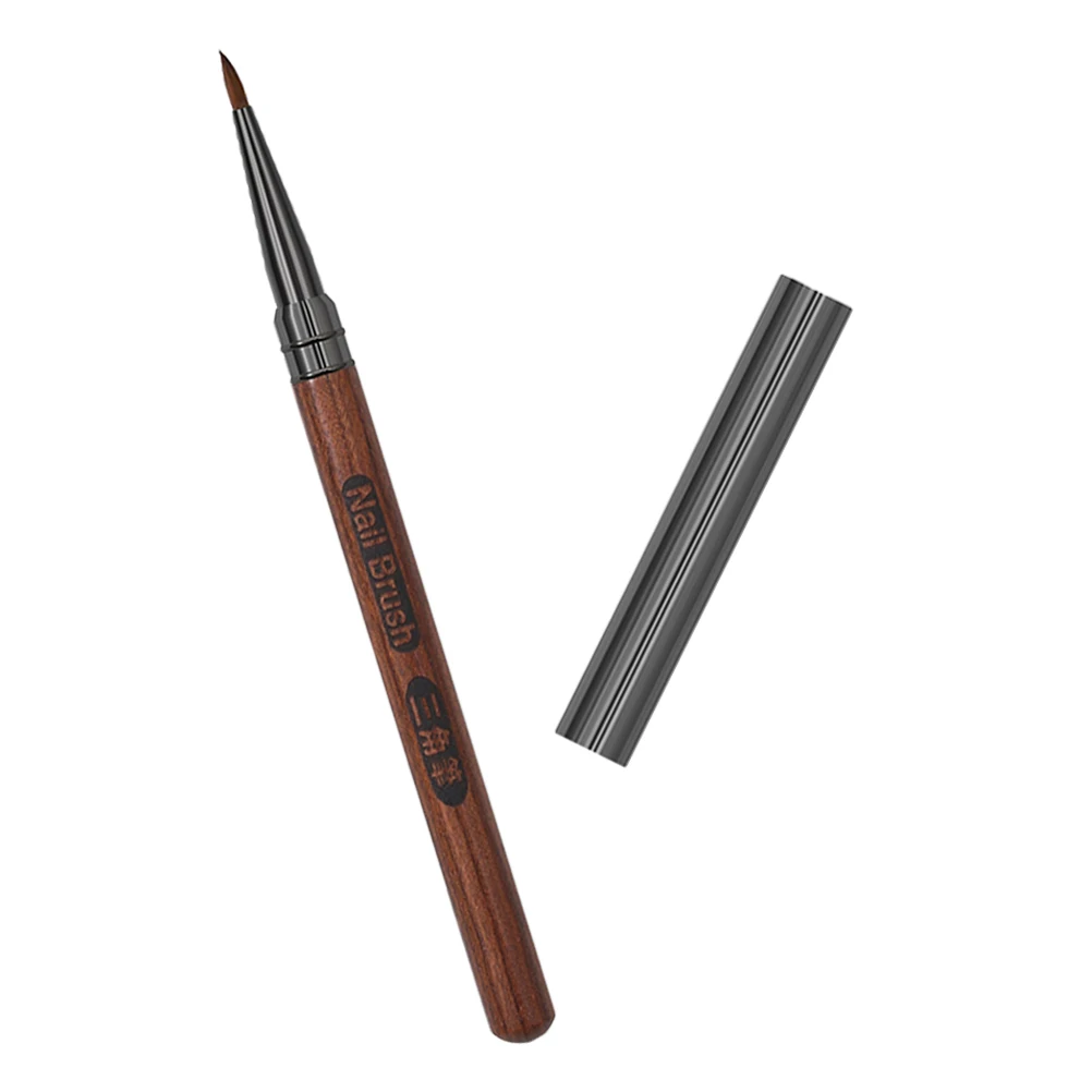 

Nail Pen Sandalwood Handle Double Head Brush Fine Painting Tool DIY Manicure Salon Embossing Pens Supplies Women Tools