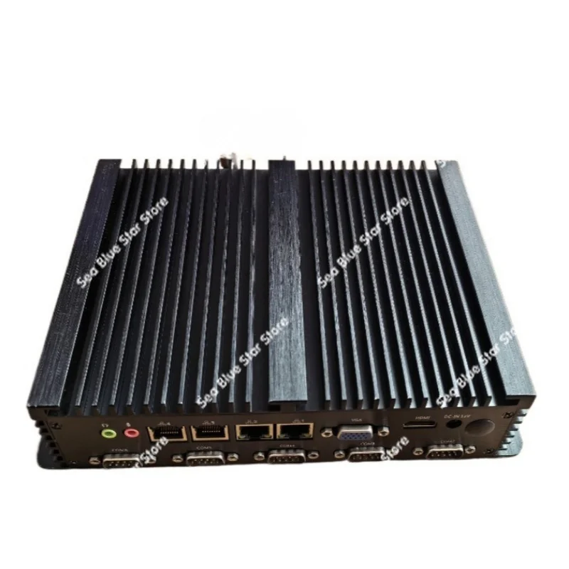 Industrial  small host I3-6100U fanless host storage cabinet host 6COM serial port multi-network interface card 4G plus 64G