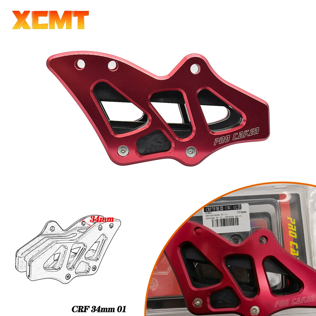 

For Honda CRF250R CRF450R CR125 CR250 CRF250RX CRF450RX CRF 250R 450R CR 125 250 R RX 2005-2021 Motorcycle CNC Chain Guide Guard