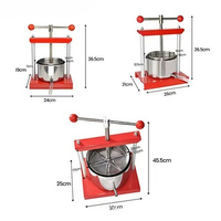 Good stuff Stainless Steel Manual Citrus Juicer Orange Lemon Squeezer Slow Extractor Hand Press for Fruit Juice Wine Separator