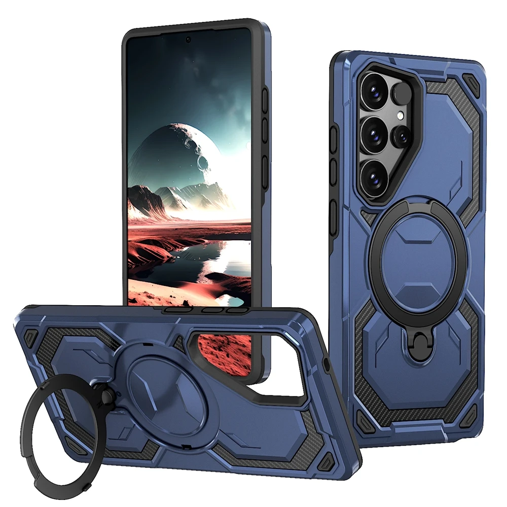 Magnetische Sagsafe Armor Hülle für Samsung S26 S25 S24 S23 Plus Ultra FE Edge A56 A55 A36 A35 A26 A25 A16 A15 A06 mit kabellosem Laden – Detail 7