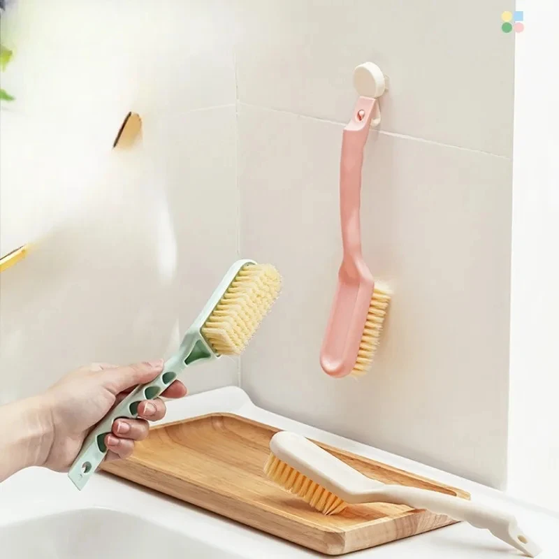 Multi-functional Long Handle Shoe Brush Can Hung Plastic Shoe Brush Household Gap Brush Cleaning Does Not Hurt Soft Shoes