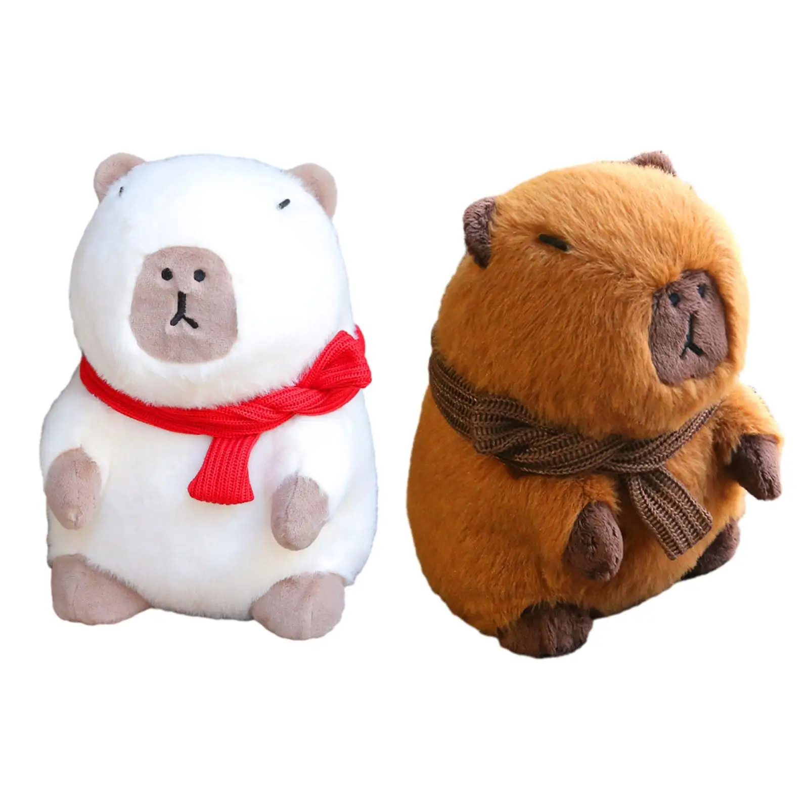 Capybara Plush Toy Plush Capybara Doll Kids Room Decor Snuggling Throw Pillow Capybara Stuffed Animal for Teens Family Gifts