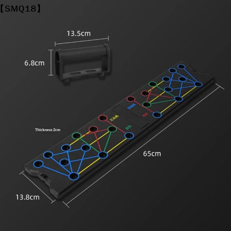 1 Set Multifunctional Thicken Push Up Board Fitness Muscle Home Gym Push Up 24 Holes Push Up Stand【SMQ】 gallery 5