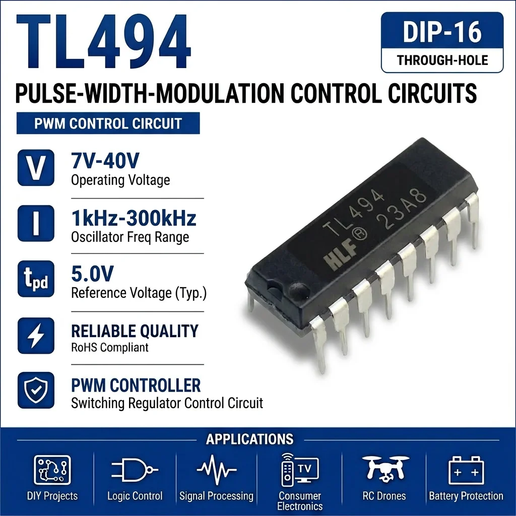 (25 pcs) TL494CN DIP-16 / TL494IDR SOP-16 TL494 SMPS PWM Controller