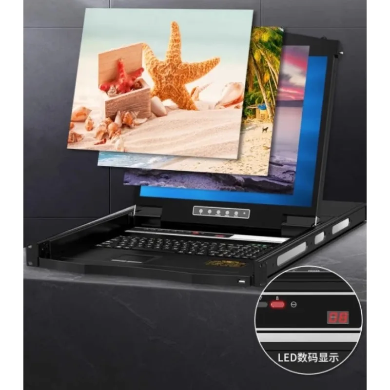 Switcher 8-port network port IP remote intelligent control eight in one out rack type 1