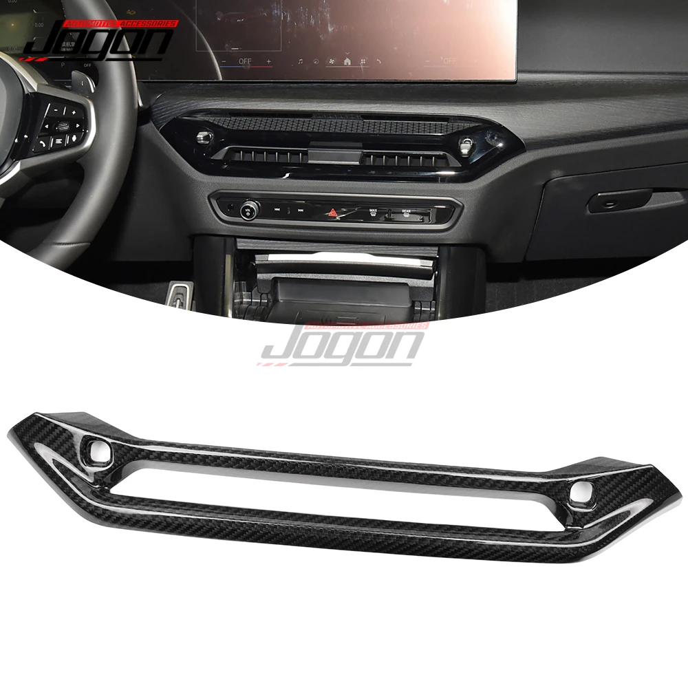 For BMW 2 3 4 Series LCI G42 G20 G22 2025 Carbon Fiber Car Interior Center Console Air Vent Frame Cover Trim Accessories