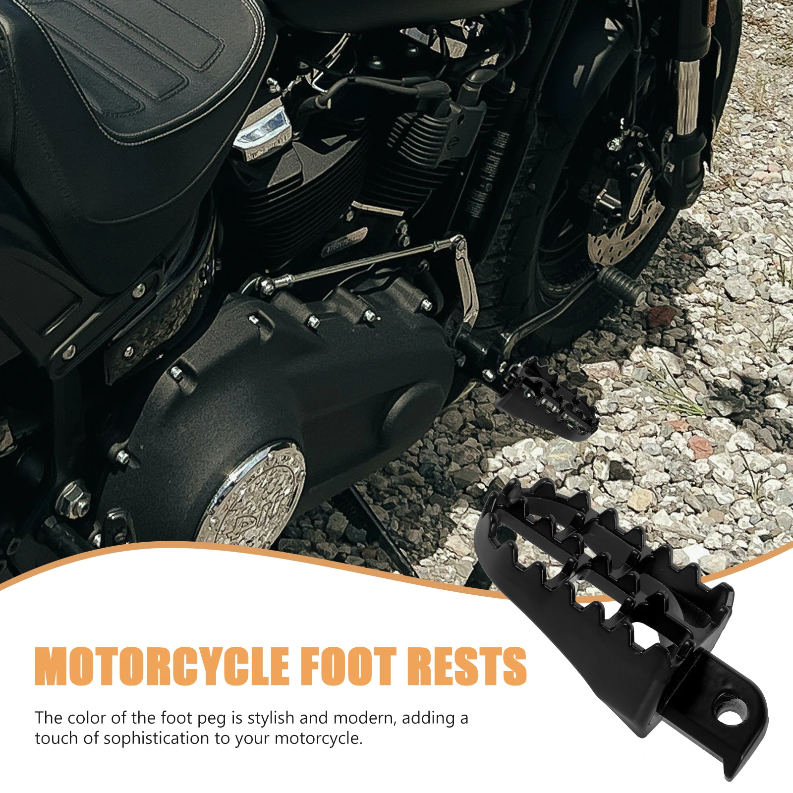 

Aluminum Alloy Foot Pegs Black Color Stable Non Deform Dirt Bike Footrest Motorcycle Accessory Pegs Floorboards