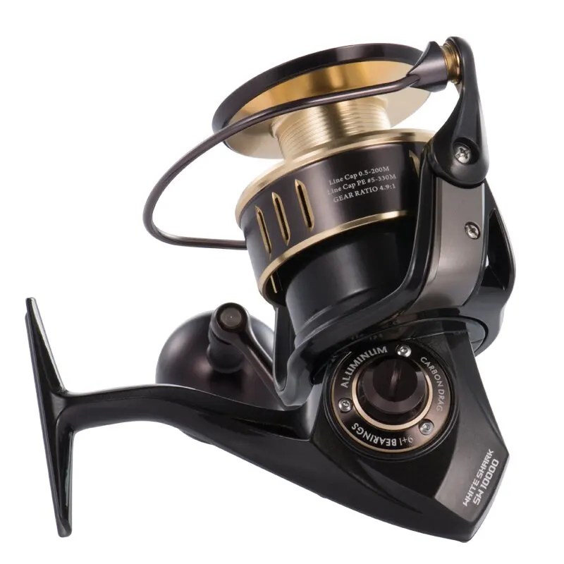 ARTSEA Spinning Reel All Metal 30KG Drag Power for Saltwater SW8000 SW10000 Fishing Reel Seaboat Jigging Poping