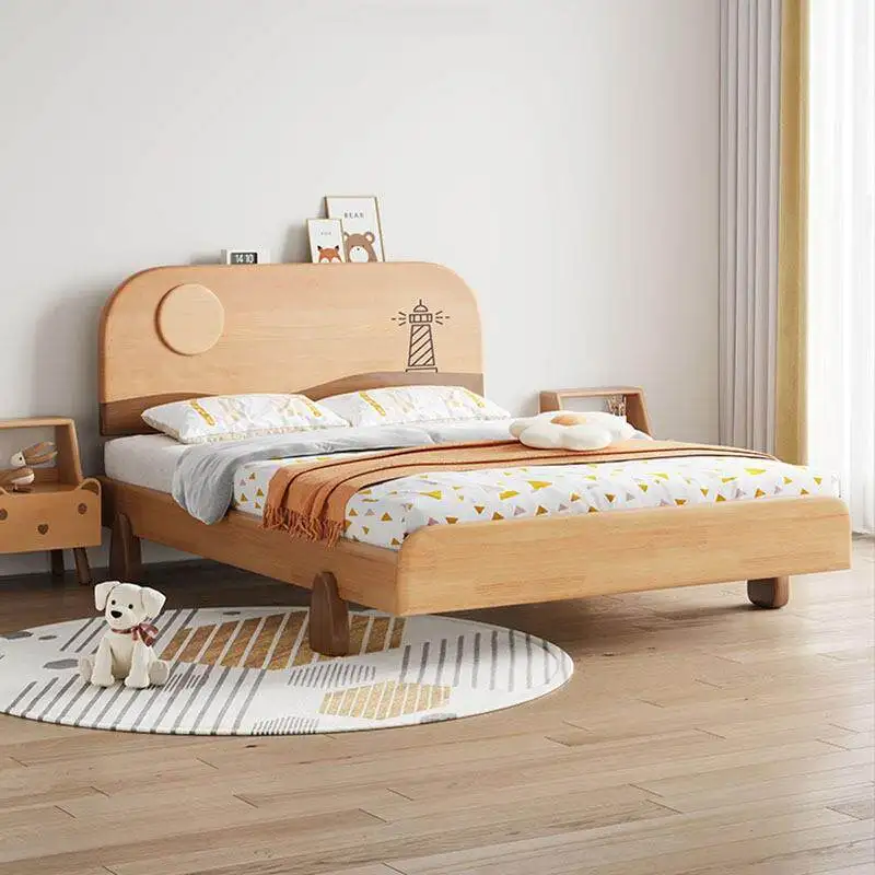 *Nordic-style Solid Wood Children's  - Comfortable Durable High-quality Solid Wood Children's  for Boys and Girls' rooms