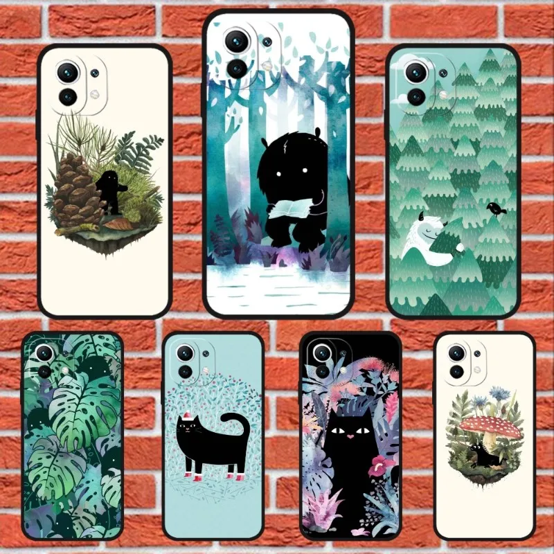 cute Tiny Sasquatch Phone Case for Xiaomi Redmi K40 K30 K20 10 X 9 8 7 6 A C T S Pro Plus Extreme K50 Gaming Go Soft Cover