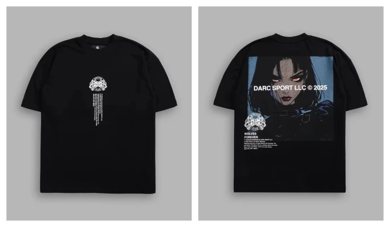 2025 DARC SPORT & DEMON Anime Printed Cotton T-Shirt Men's and