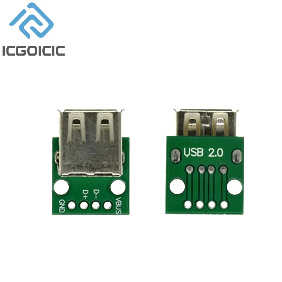 10PCS/Lot MICRO MINI5P Type-C USB To Dip Female B-type Square Interface Printer Mike PCB Converter Adapter Breakout Board image 3