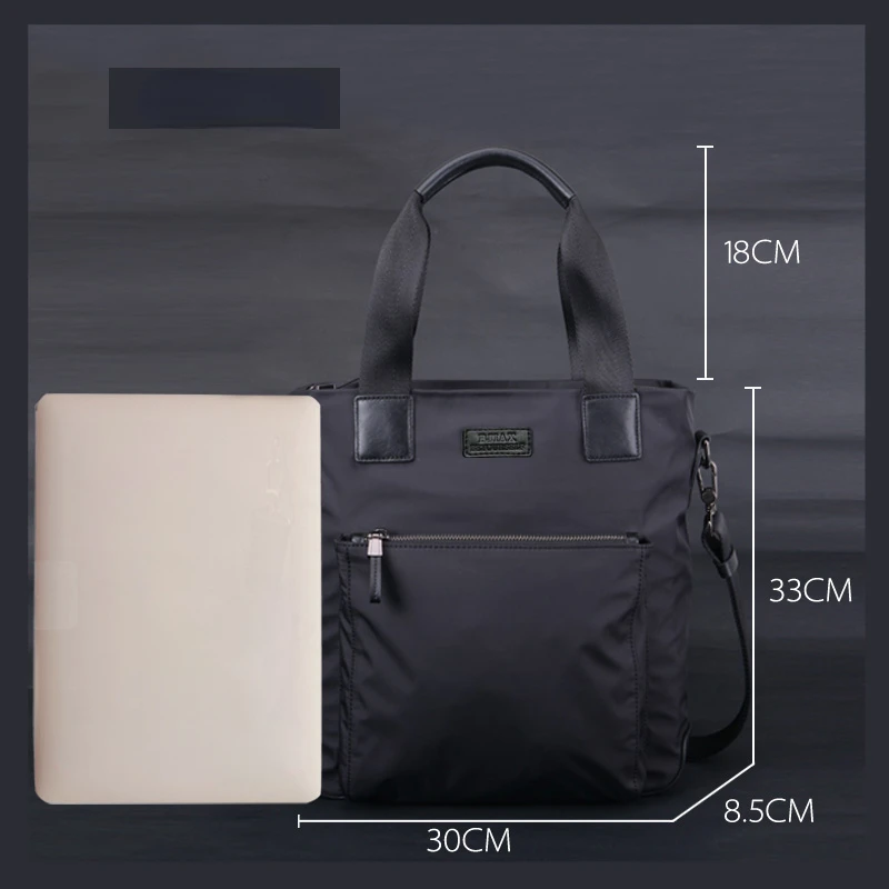 Imagem -03 - Bjiax-bolsa Crossbody Casual Vertical Masculina Bolsa de Negócios Bolsa de Ombro Oxford Macbook Coreano