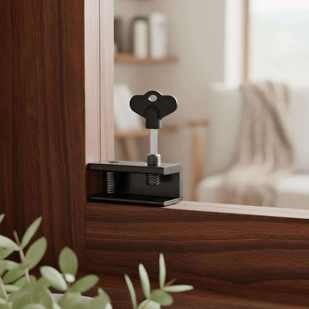 

Universal Adjustable Aluminum Window Lock for Vertical/Horizontal Windows, No Drilling Required, Child Safety Lock