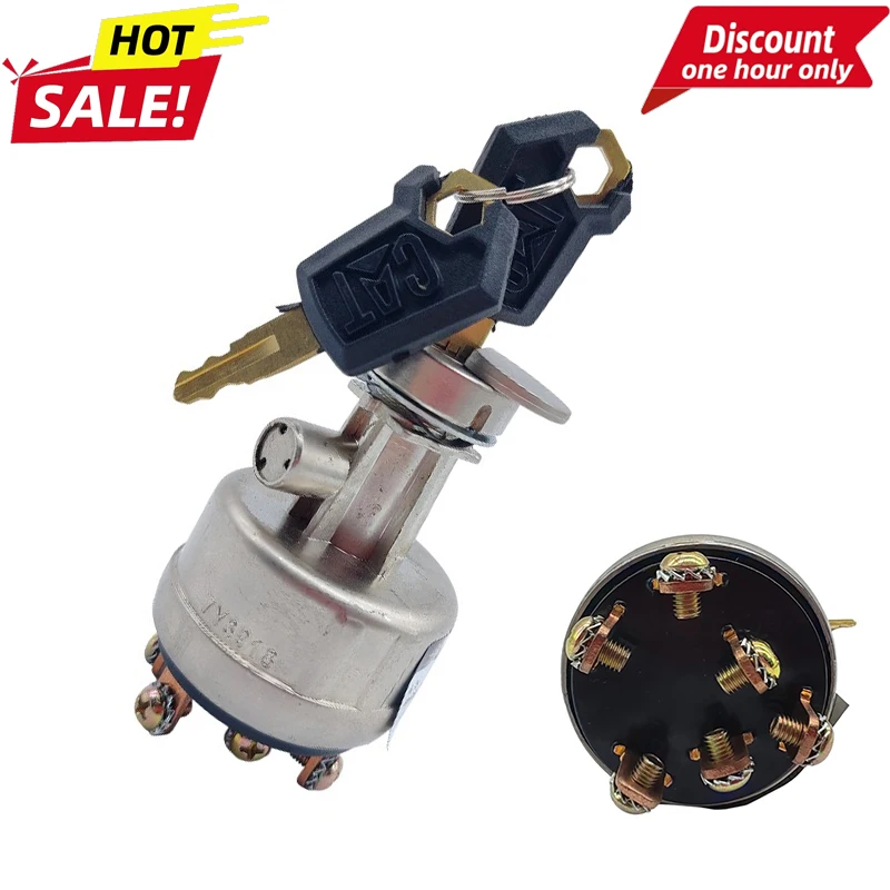 

Starter Ignition Switch 7Y3918 7Y-3918 5P8500 for Excavator Caterpiller CAT 307 307B 307C 308C 311 311C 312 312BL 313B 314C 315