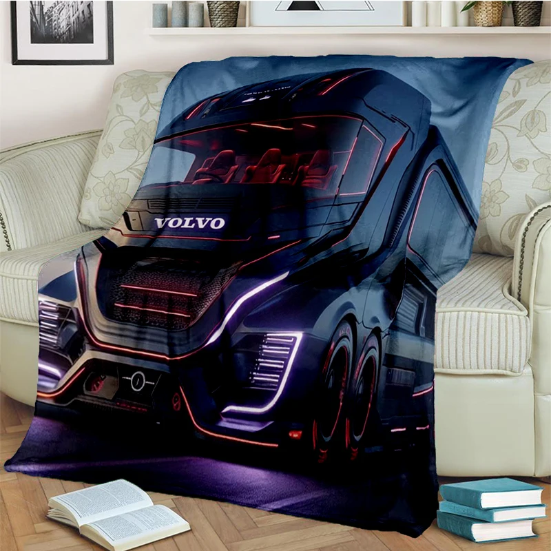 29 Style New Volvo Cargo Trucks Lorry Car Soft Plush Blanket,Flannel Throw Blanket for Living Room Bedroom Bed Sofa Cover